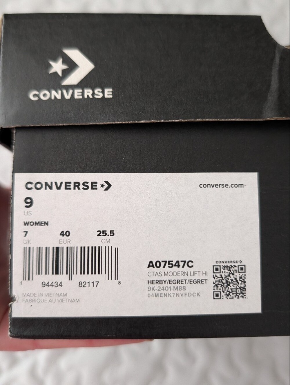 Sage Green Converse Chuck Taylor All Star Modern Lift Sneakers - Picture 5 of 6